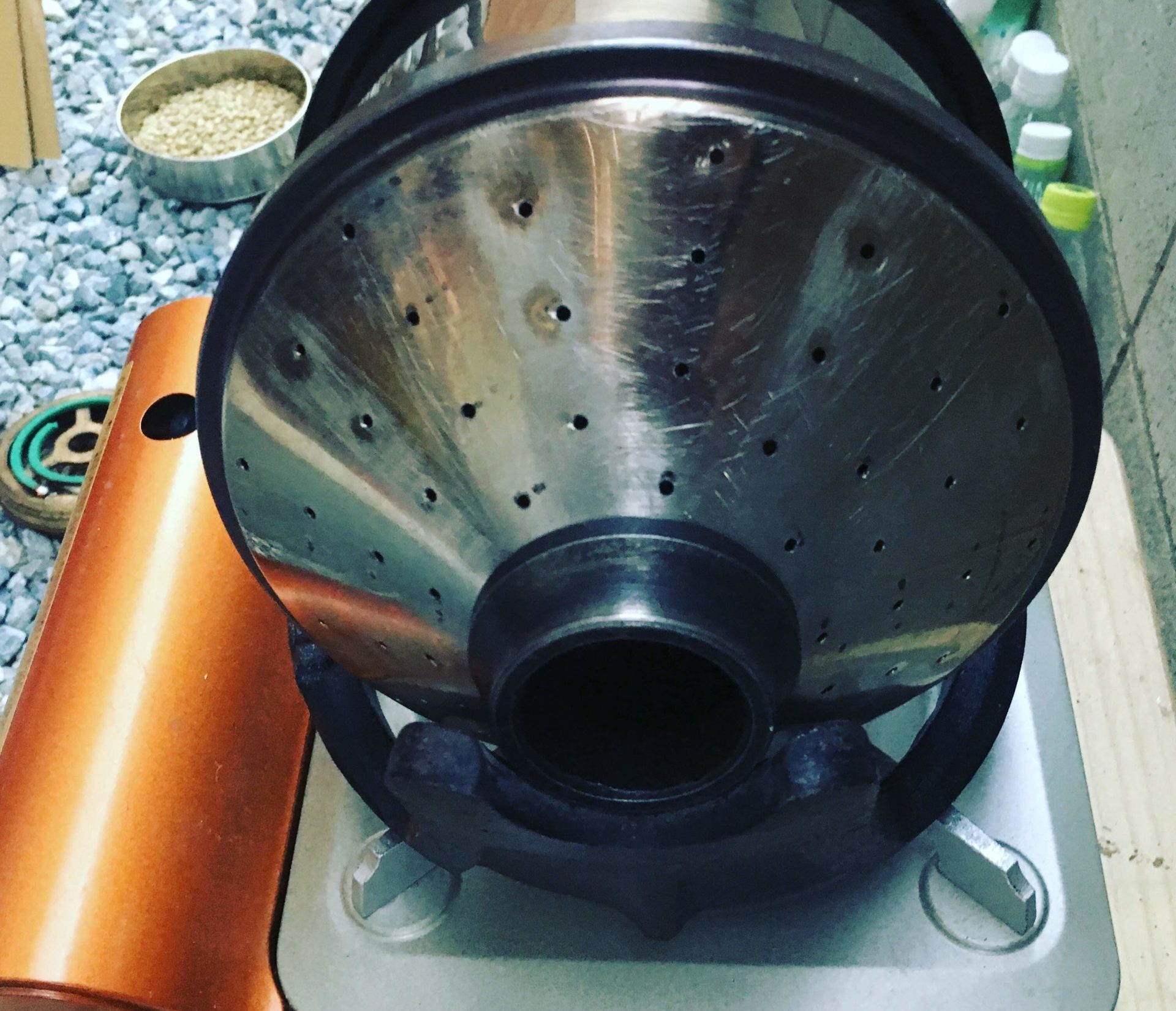 現役焙煎士の初代コーヒー焙煎機（ユニオン・サンプルロースター）を 