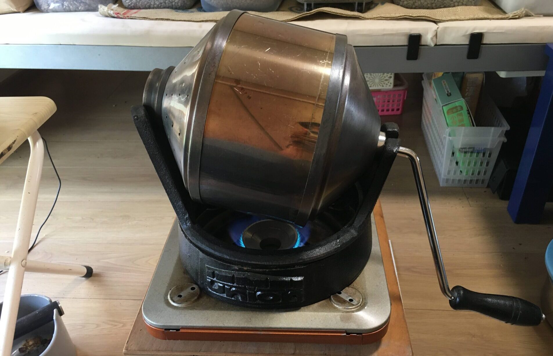 ユニオン サンプルロースター 焙煎機 手動式半熱風 美品 美品 